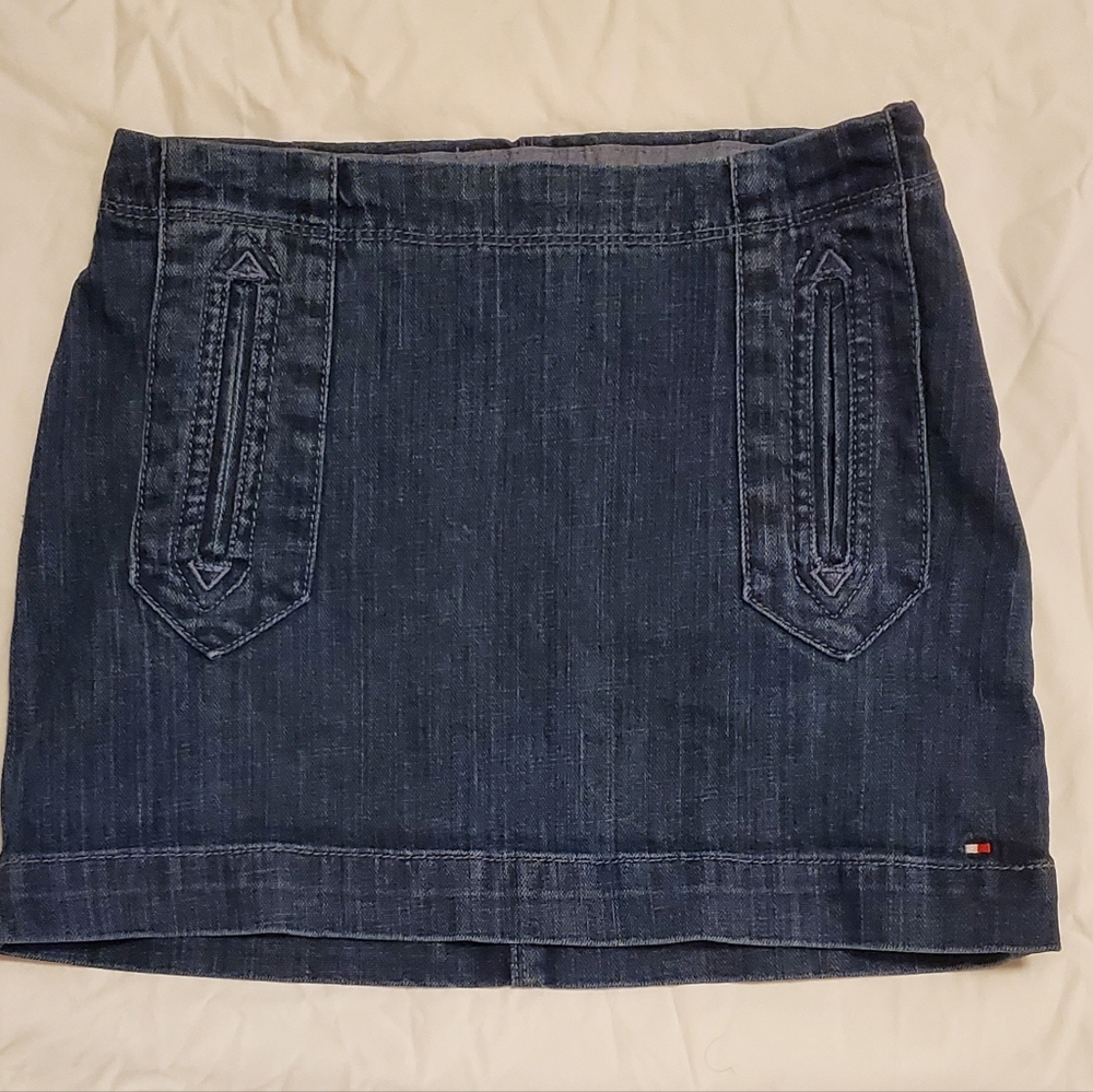 Tommy Hilfiger Girls sz 10 Denim Mini Skirt